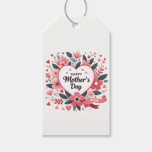 Tag der floralen Herzmütter Geschenkanhänger (Vorderseite)