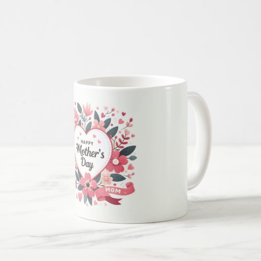 Tag der floralen Herzmütter Kaffeetasse (VorderseiteRechts)