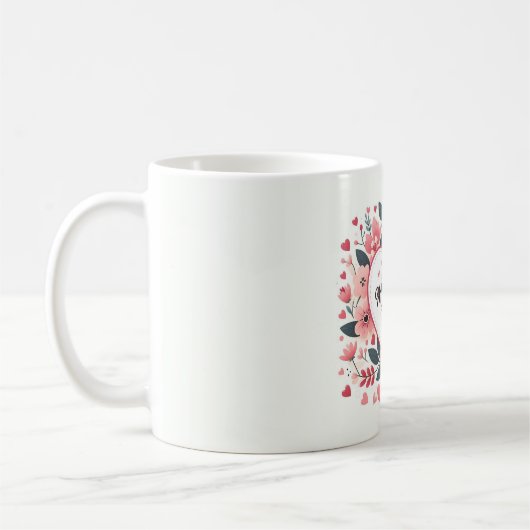 Tag der floralen Herzmütter Kaffeetasse (Links)