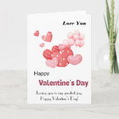 Tag der Fotokarte Glücklicher Valentinstag Feiertagskarte (Vorderseite)