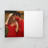 Tag der Fotokarte Glücklicher Valentinstag Feiertagskarte (Innenseite)