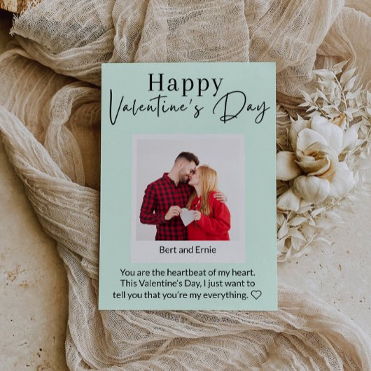 Tag der Fotokarte Glücklicher Valentinstag Feiertagskarte