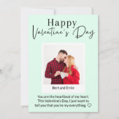 Tag der Fotokarte Glücklicher Valentinstag Feiertagskarte (Vorderseite)