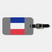 Tag der französischen Flagge Gepäckanhänger (Vorderseite horizontal)
