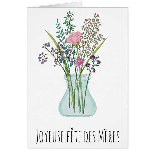 Tag der französischen Mutter Rosa Blume (Vorne)