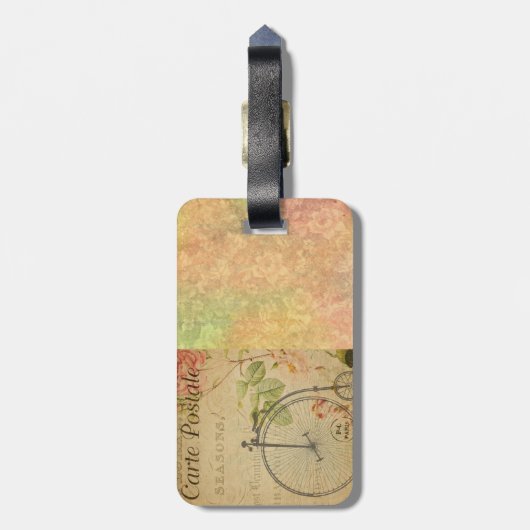 Tag der französischen Postkarte Gepäckanhänger (Rückseite vertikal)