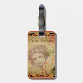 Tag der französischen Postkarte Gepäckanhänger (Rückseite vertikal)