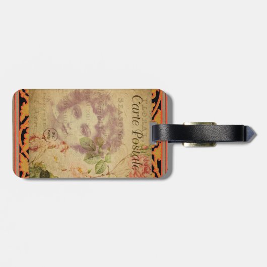 Tag der französischen Postkarte Gepäckanhänger (Rückseite horizontal)