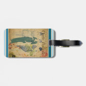 Tag der französischen Postkarte Gepäckanhänger (Rückseite horizontal)