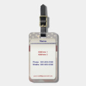 Tag der Freiheit Gepäckanhänger (Vorderseite vertikal)