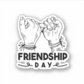 "Tag der Freundschaft Aufkleber (Vorderseite)