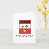 Tag der Freundschaft: Limonade Karte (Gelbe Blume)