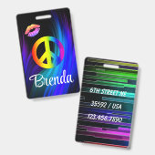 Tag der Friedenslippen Ausweis (Vorder- & Rückseite)