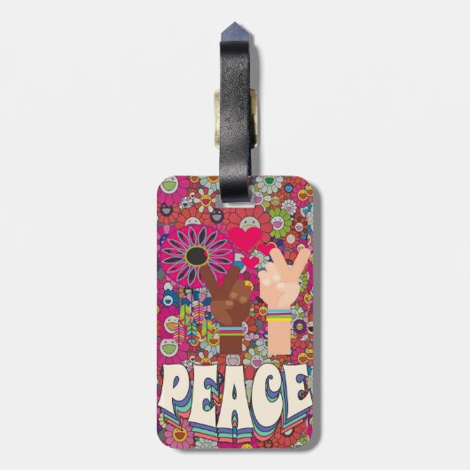 Tag der Friedenssicherung Gepäckanhänger (Rückseite vertikal)