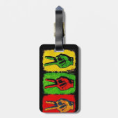 Tag der Friedenssicherung Gepäckanhänger (Rückseite vertikal)