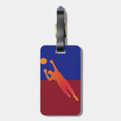 Tag der Fußballtasche Gepäckanhänger (Rückseite vertikal)