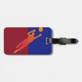 Tag der Fußballtasche Gepäckanhänger (Rückseite horizontal)