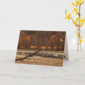 Tag der Gänse Karte (Gelbe Blume)