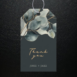 Tag der Gastgeschenk Hochzeit der hübschen Blätter Geschenkanhänger