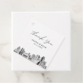 Tag der Gastgeschenk Hochzeit Sacramento Sketch Geschenkanhänger (Beispiel)