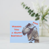 Tag der Geburt Postkarte (Stehend Vorderseite)