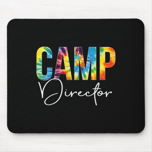 Tag der Gefärbte Krawatte des Campingleiters Mousepad (Vorne)