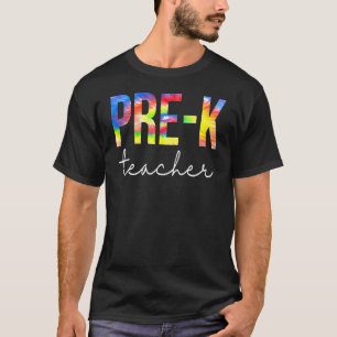 Tag der Gefärbte Krawatte vor dem Lehrer T-Shirt