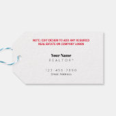 Tag der Geschenke - Februar - Valentines Houses Geschenkanhänger (Rückseite Horizontal)