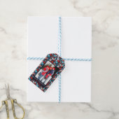 Tag der Geschenke für Navy-Holiday-Vögel und Holly Geschenkanhänger (Mit Garn)