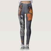 Tag der gestorbenen Skeletton-Leggings-Malerei Leggings (Vorderseite)