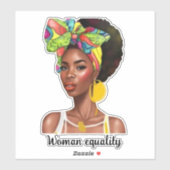 Tag der Gleichberechtigung zwischen den Amerikaner Aufkleber (Blatt)