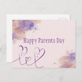 Tag der glücklichen Eltern Postkarte (Vorne/Hinten)