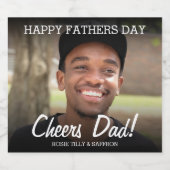 Tag der glücklichen Fotos personalisiert Bierflaschenetikett (Einzelnes Label)