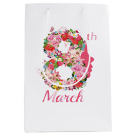 Tag der glücklichen Frauen in der Welt 8 2025 Mittlere Geschenktüte