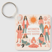 Tag der glücklichen internationalen Frauen Schlüsselanhänger (Vorderseite)