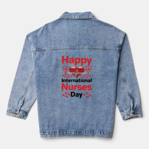 Tag der glücklichen internationalen Krankenschwest Jeansjacke