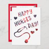 Tag der glücklichen Krankenschwestern BOKEH Postkarte (Vorne/Hinten)