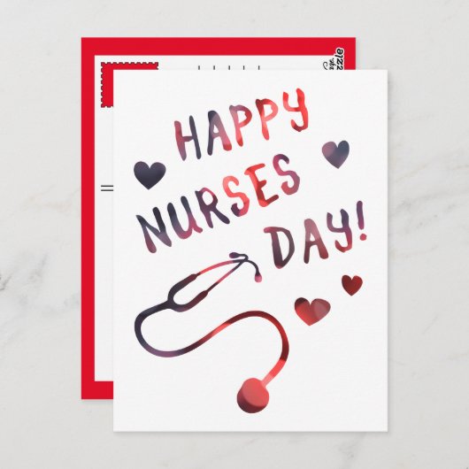 Tag der glücklichen Krankenschwestern BOKEH Postkarte (Vorne/Hinten)