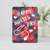 Tag der glücklichen Krankenschwestern Einladung (Stehend Vorderseite)