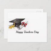 Tag der glücklichen Lehrer Feiertagspostkarte (Vorne/Hinten)