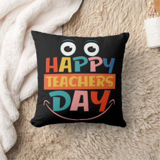 Tag der glücklichen LehrerInnen Funny Face Kissen