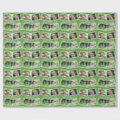 Tag der glücklichen Mütter - 4 Foto Collage Zigzag Geschenkpapier (Flach)