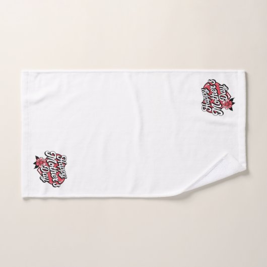 Tag der glücklichen Mütter Badhandtuch Set (Handtuch)