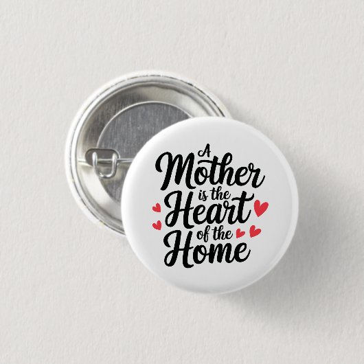 Tag der glücklichen Mütter Button (Vorne & Hinten)