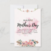 Tag der glücklichen Mutter Dankeskarte (Vorderseite)