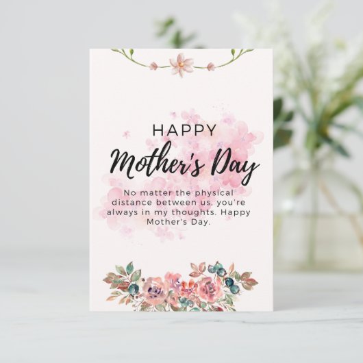 Tag der glücklichen Mutter Dankeskarte (Stehend Vorderseite)