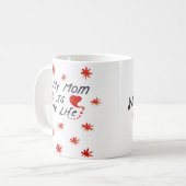 Tag der glücklichen Mutter einfach handschriftlich Kaffeetasse (Vorderseite Links)