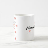 Tag der glücklichen Mutter einfach handschriftlich Kaffeetasse (Mittel)
