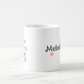 Tag der glücklichen Mutter einfach handschriftlich Kaffeetasse (Mittel)