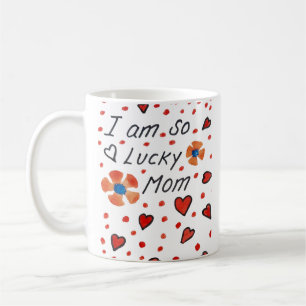 Tag der glücklichen Mutter einfach handschriftlich Kaffeetasse